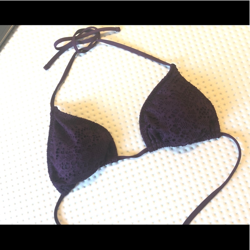 Dark Purple Bikini Top